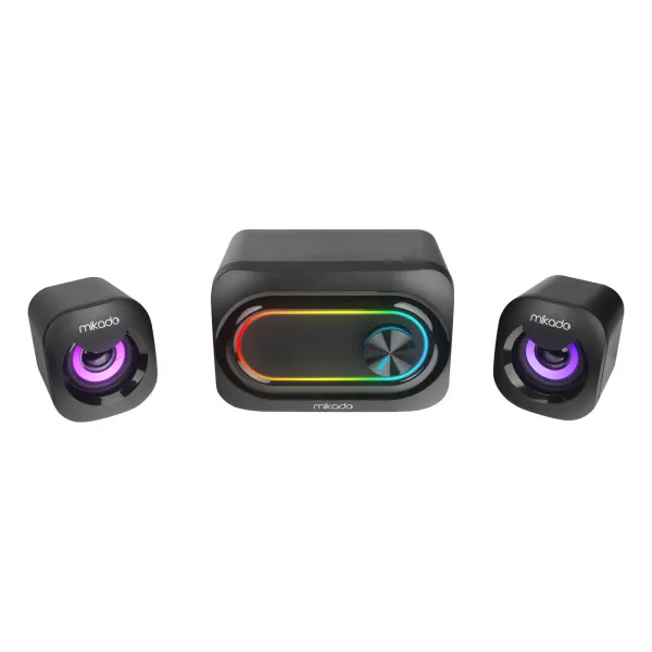Zvučnici 2.1 Mikado MD-511 3Wx2 RGB LED, USB Slika 1