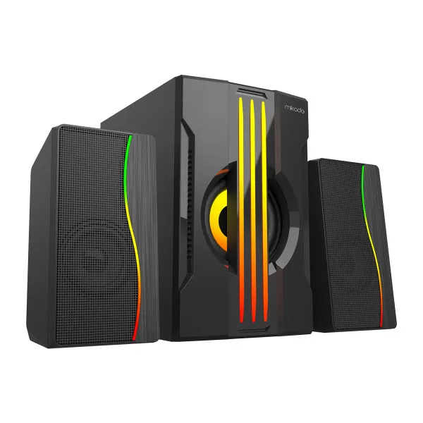 Zvučnici 2.1 Mikado MD-254 25W USB, SD,Bluetooth crni Slika 1