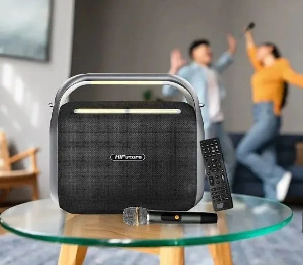 Zvučnici HiFuture MusicBox 300 150W bluetooth + 2 mikrofona, crni Slika 2