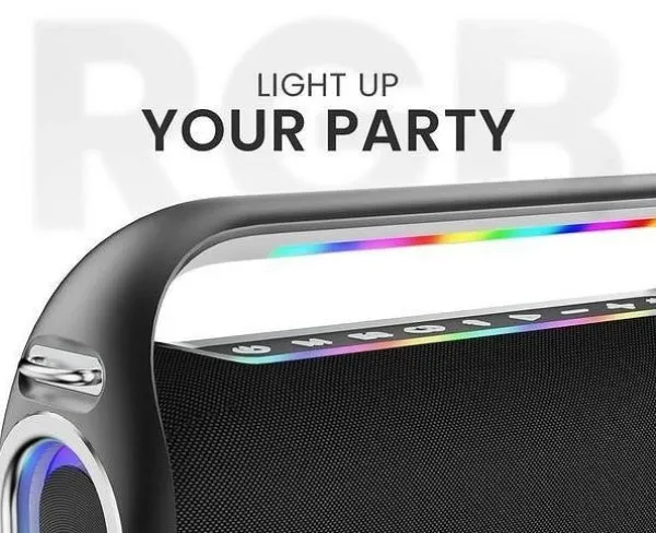 Zvučnici HiFuture MusicBox 300 150W bluetooth + 2 mikrofona, crni Slika 3