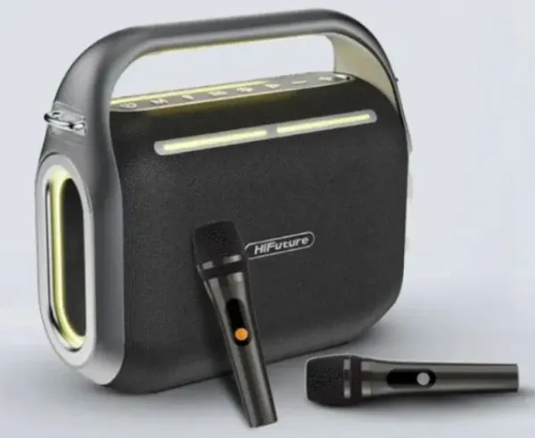 Zvučnici HiFuture MusicBox 200 100W bluetooth + 2 mikrofona, crni Slika 1