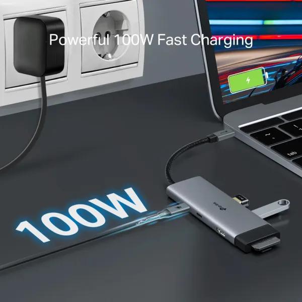 Docking station TP-Link UH7020C USB-C HDMI/2xUSB 3.0/2xUSB-C/CR/PD 100W Slika 3
