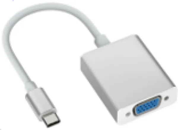 Adapter Stars Solutions USB-C na VGA beli Slika 1