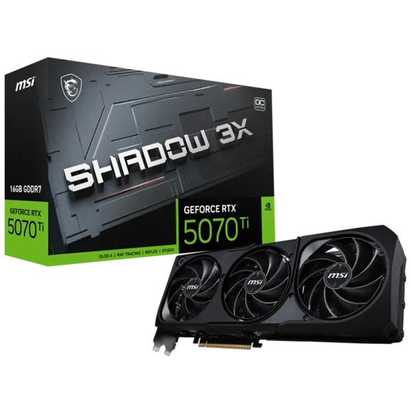 SVGA MSI RTX5070Ti Shadow 3X OC 16GB GDDR7, V531-085R Slika 1