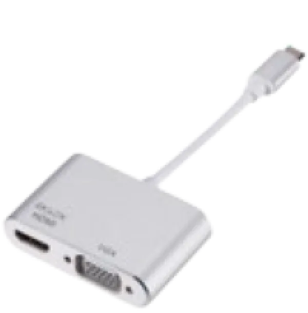 Adapter Stars Solutions USB-C na HDMI/VGA sivi Slika 1