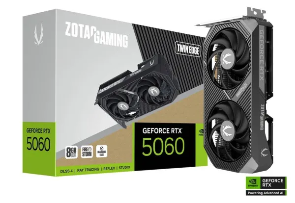 ZOTAC SVGA Zotac RTX 5060 Twin Edge 8GB GDDR7, ZT-B50600E-10M Slika 1