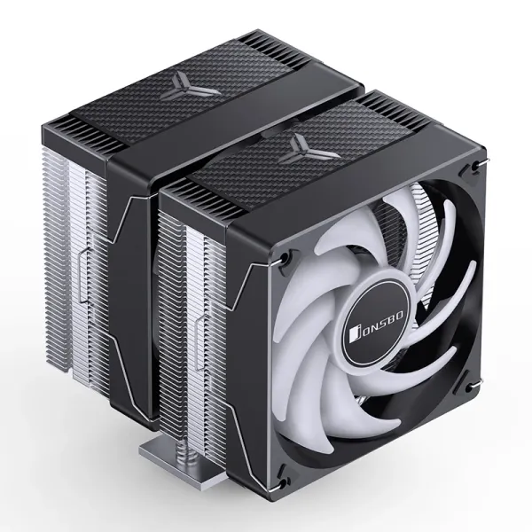 CPU Hladnjak Jonsbo CR-3000E DualTower RGB 260W TDP CRNI Slika 2