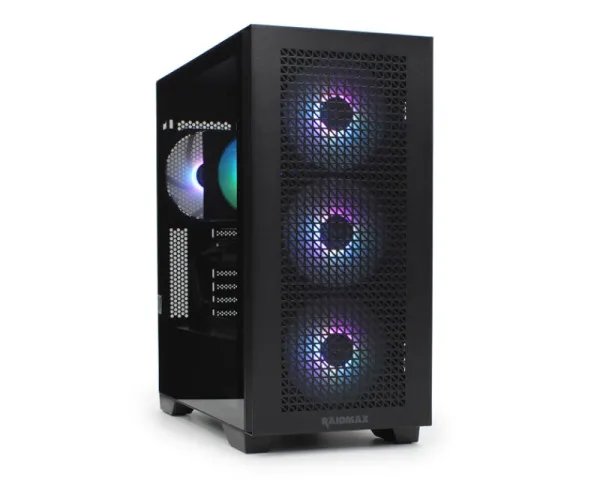 Kućište Raidmax Meshiah X605 Full Tower 4 x ARGB fan/Crni/X605TBF BK Slika 1