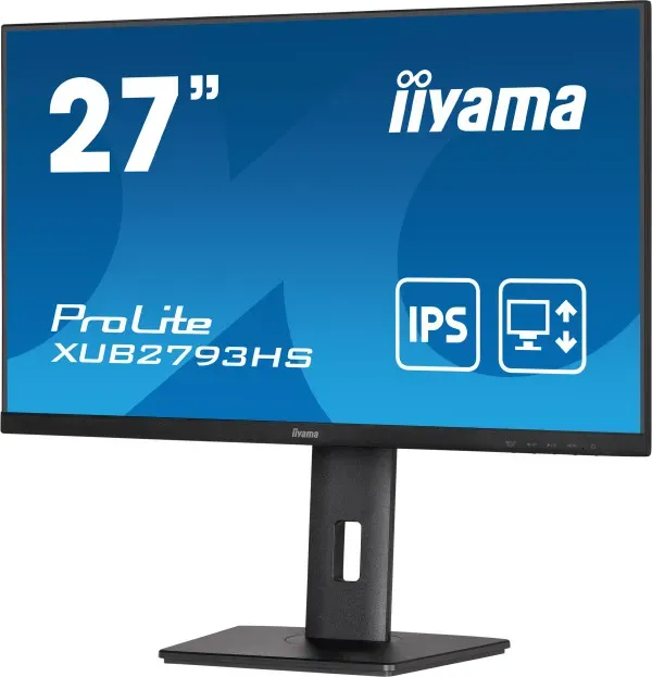 iiyama Monitor 27" Iiyama XUB2793HS-B7 IPS 1920x1080/100Hz/1ms/HDMI/DP/zvučnici/pivot Slika 5