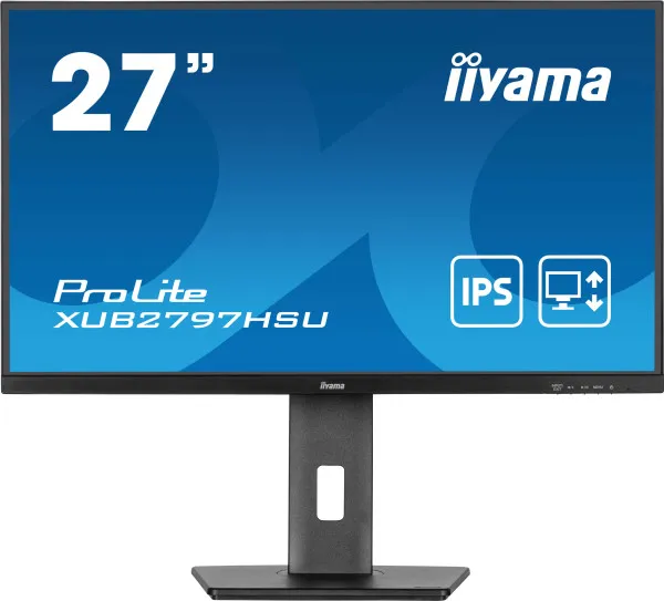 iiyama Monitor 27" Iiyama XUB2797HSU-B2 IPS 1920x1080/100Hz/1ms/HDMI/DP/USB/zvučnici Slika 1