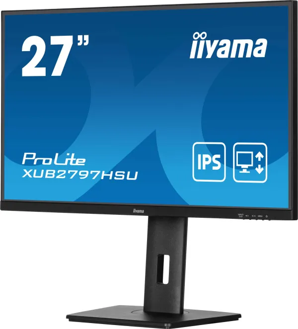 iiyama Monitor 27" Iiyama XUB2797HSU-B2 IPS 1920x1080/100Hz/1ms/HDMI/DP/USB/zvučnici Slika 3