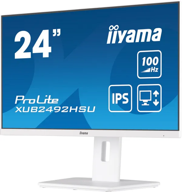 iiyama Monitor 23.8" Iiyama XUB2492HSU-W6 IPS 1920x1080/100Hz/0.4ms/HDMI/DP/USB/zvučnic Slika 4