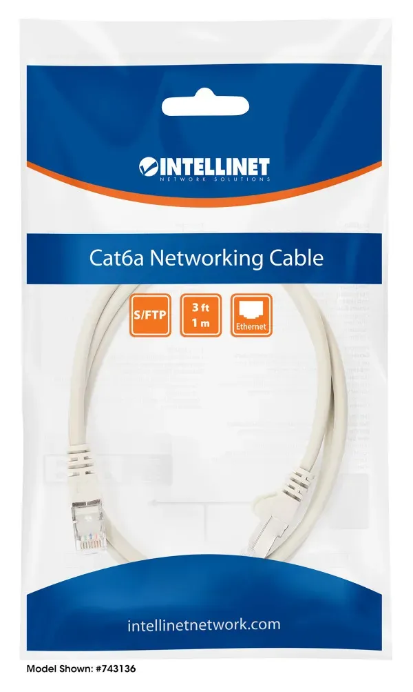 INTELLINET LAN SFTP kabl intellinet 317108 Cat6A CU/LS0H/Sivi/1m Slika 2