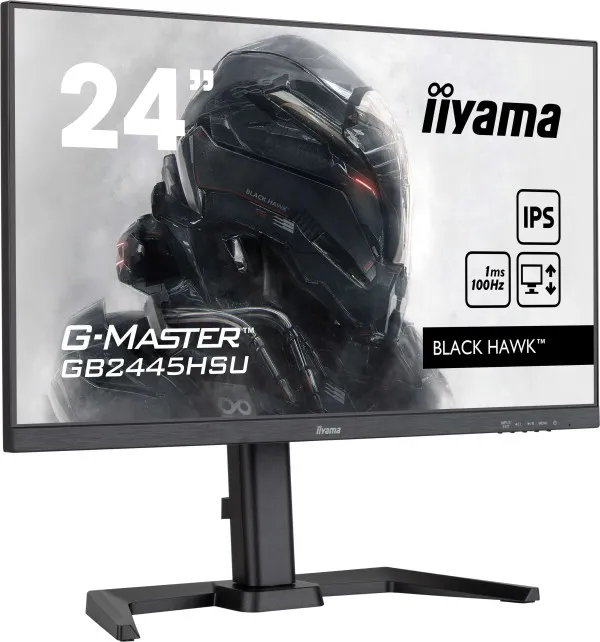 iiyama Monitor 23.8" Iiyama GB2445HSU-B2 IPS 1920x1080/100Hz/1ms/HDMI/DP/USB/pivot/zvuč   Slika 7
