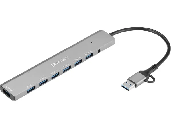 Nedefinisan USB HUB Sandberg 136-66 USB-A/USB-C 7 port USB 3.0 Slika 3