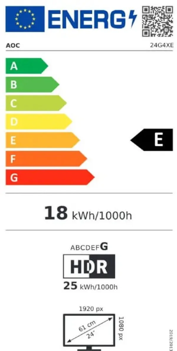 Monitor 23.8" AOC 24G4XE IPS 1920x1080/180Hz/0,5ms/2xHDMI/DP/Tilt/zvučnici/Vesa Slika 2