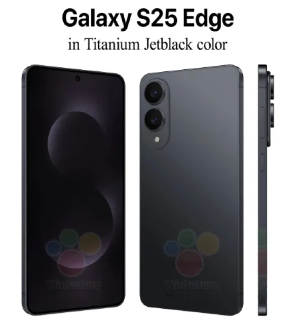 Samsung Galaxy S25 Edge S937 5G Dual Sim 12GB RAM 256GB - Titanium Jetblack Slika 1