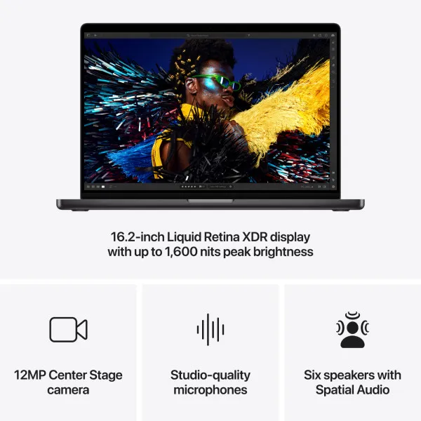 NB Apple MacBook Pro 16 M4 Pro 14C/GPU 20C/48GB/1TB/WMX2Y3D/AENG/AMC2771 Slika 3