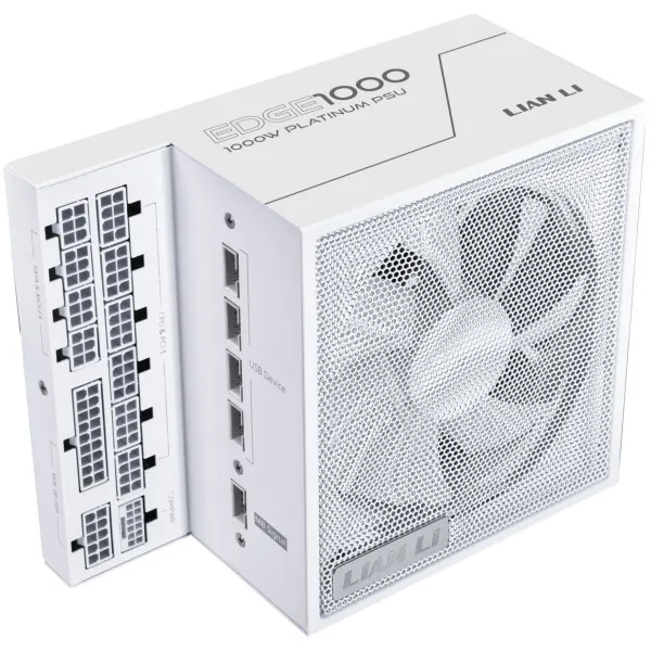 Napajanje 1000W Lian Li EDGE 80PLUS Gold PCIe 5.1, ATX 3,1 USB HUB,Belo Slika 1
