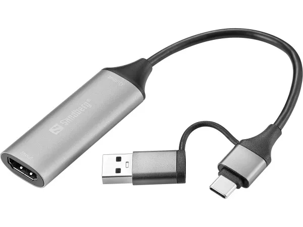 Adapter HDMI capture na USB-C/A Sandberg 136-70 Slika 1