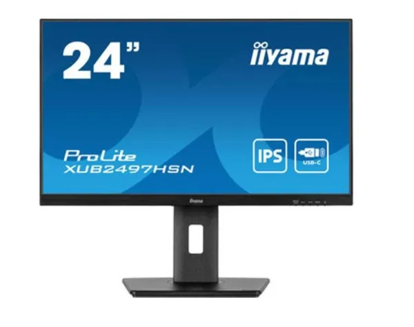 iiyama Monitor 23.8" Iiyama XUB2497HSN-B2 IPS 1920X1080/100Hz/1ms/HDMI/DP/USB-C/zvučnik Slika 1
