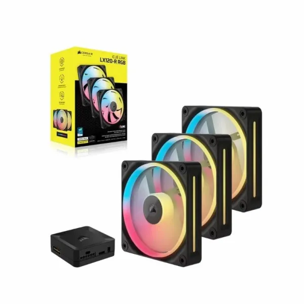 CORSAIR Corsair 3x120mm iCUE LINK LX120-R RGB PWM Reverse Fans Starter, CO-9051050-WW Slika 1