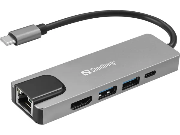 USB adapter Sandberg 336-99 100W USB-C 5 u 1 Slika 1
