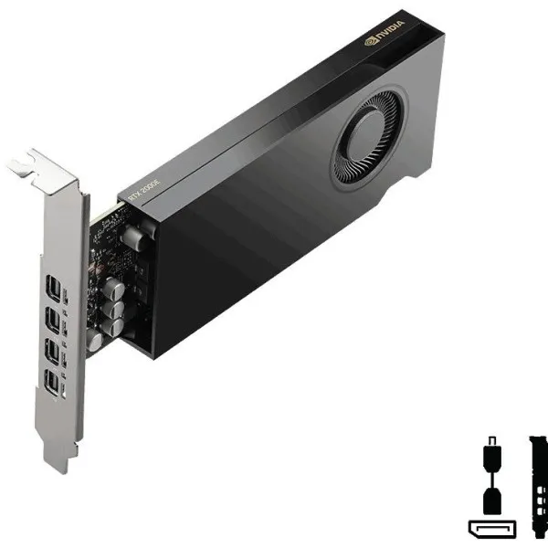 PCIE Quadro PNY Quadro RTX 2000E ADA 16GB GDDR6 4xmDP, VCNRTX2000EADA-SB Slika 1