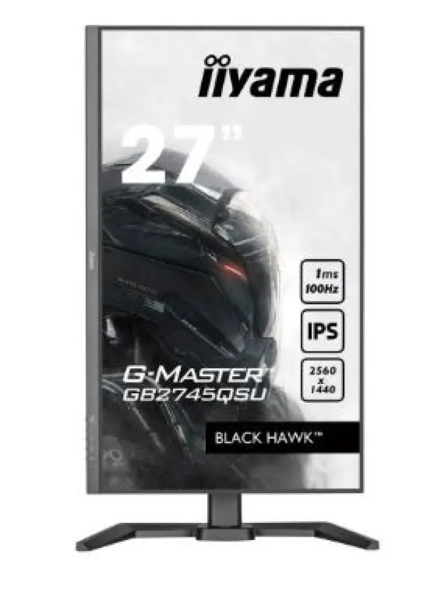 iiyama Monitor 27" Iiyama GB2745QSU-B2 IPS 2560x1440/100Hz/1ms/HDMI/DP/USB/pivot Slika 2