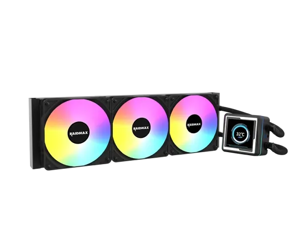 CPU hladnjak Raidmax INFINITAS LM360 ARGB LCD 2.73" Black, LM360BK Slika 1