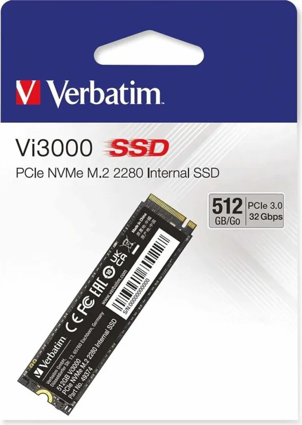 Nedefinisan SSD M.2 NVMe Verbatim 512GB Vi3000 3100MBs/2100MBs Slika 1