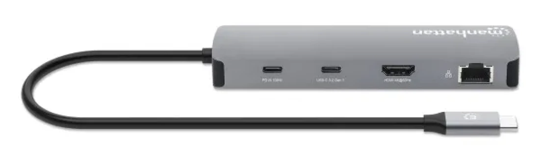 Docking station Manhattan 190459 9in1 USB-C - 1xHDMI/5xUSB/LAN/CR/PD 100W Slika 5