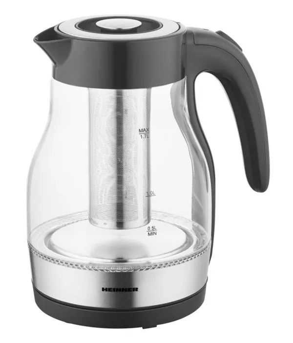 Heinner Električno kuvalo HEINNER HEK-TF2200GBK 1,7l/2200W/filter za čaj/inox Slika 2