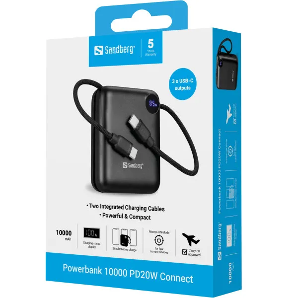 Powerbank Sandberg Connect 421-26 10000mAh PD20W Slika 3