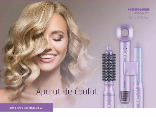 Heinner Styler za kosu HEINNER HAS-H13BLDC-V4/1300W/roze Slika 3