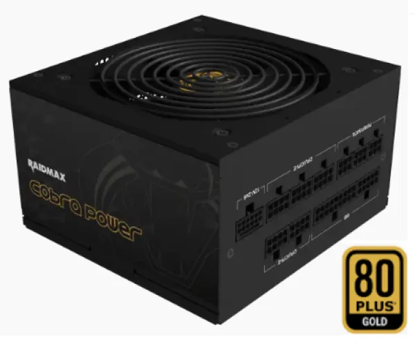 Napajanje 850W Raidmax RX-850AE-M 80+GOLD/Modular/PCIE 3.1/Gen.5/+12VHPWR Slika 1