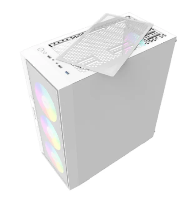Kućište Raidmax Vector 159 ARGB 4x 120mm 650W, Belo Slika 4