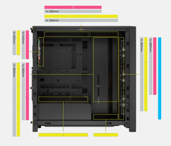 CORSAIR Kuciste Corsair FRAME 4000D LCD RS ARGB Premium Mid-tower, CC-9011326-WW Slika 5