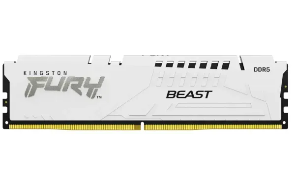 RAM DIMM DDR5 16GB 6000MT/s Kingston Fury Beast KF560C36BWE2A-16 White Slika 1