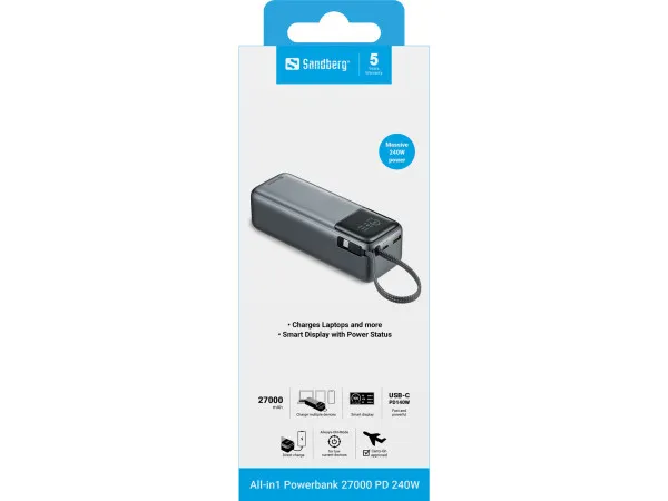 Powerbank Sandberg All in1 421-31 27000mAh PD240W Slika 6
