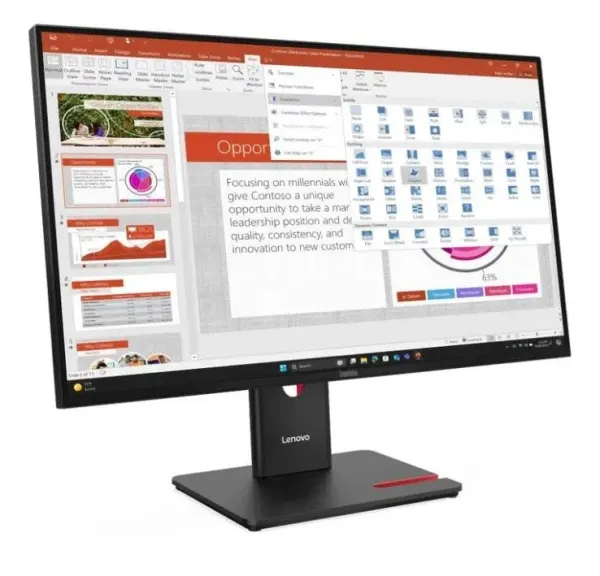 Monitor 27" Lenovo T27-40 64A5MAT6EU IPS/1920x1080/120Hz/4ms/HDMI/DP/VGA/USB Slika 2