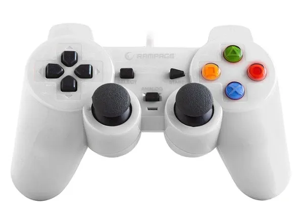 Gamepad USB Rampage SG-R602 PS3/PC 1.8m beli 30493 Slika 1