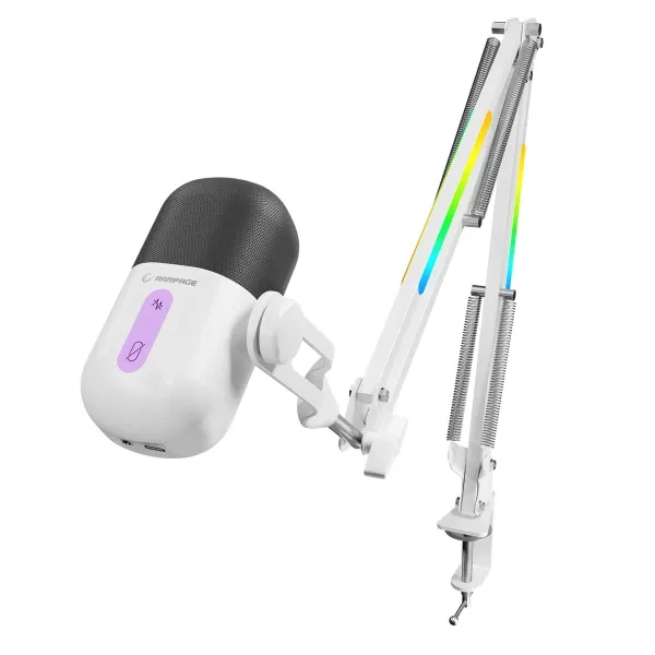 Mikrofon Rampage Arpeggio RGB beli 42797 Slika 1