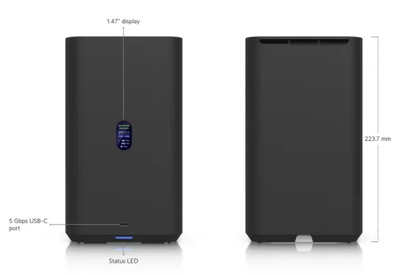 HDD NAS Storage Ubiquiti UniFi UNAS 2-Bay Black Slika 3