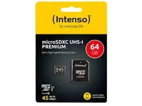 Micro SDXC Intenso 64GB UHS-I Premium 3423490 + adapter Slika 1