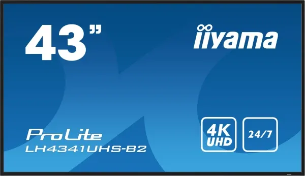 iiyama Digitalni ekran 43" Iiyama LH4341UHS-B2 IPS 3840x2160/8ms/HDMI/VGA/USB/zvucni Slika 1