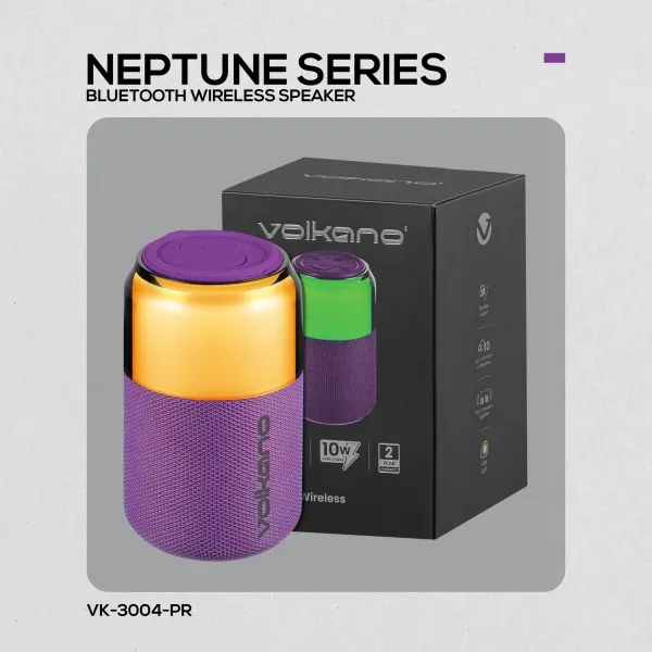 Zvučnik Volkano Neptune Bluetooth Wireless ljubicasti VK-3004-PR Slika 1