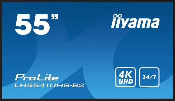 iiyama Digitalni ekran 55" Iiyama LH5541UHS-B2 IPS 3840x2160/8ms/HDMI/VGA/USB/zvucnici Slika 1