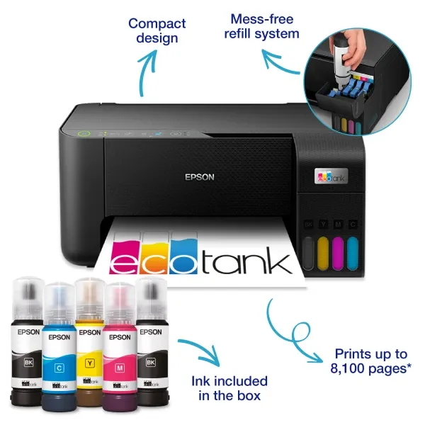 EPSON MFP Color EcoTank Epson L3270 štampač/skener/kopir/WiFi 5760x1440 33/15ppm Slika 3