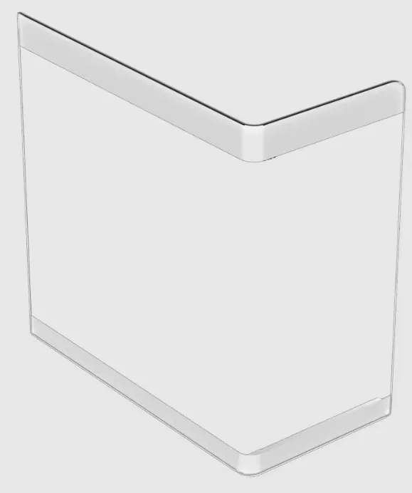 CORSAIR Corsair FRAME 4500X Replacement Glass Panel, Front/Left, Black CC-8901050 Slika 1